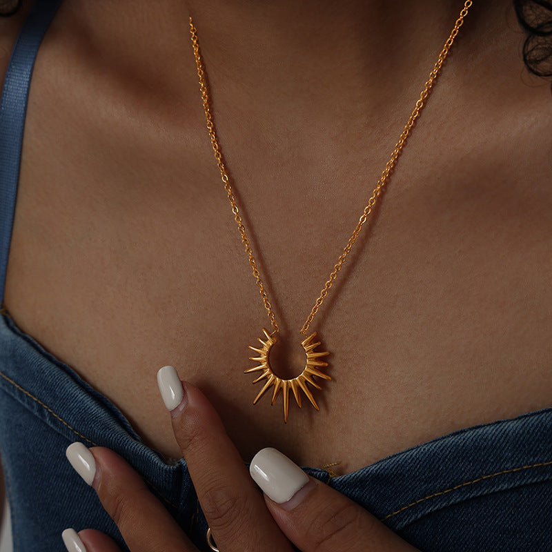Minimalist Adjustable Titanium Steel Necklace | 7.8g Lightweight 43+5cm Extension Design