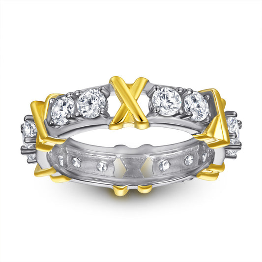 S925 sterling silver ring with a full circle of zircon (Please tell me the size of your finger after placing the order)